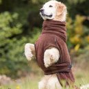 Fit4dogs dryup cape braun XL