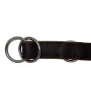 Zughalsband Leder mit Stop 55cm, 30mm