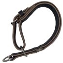 Zughalsband Leder mit Stop 40cm,18mm