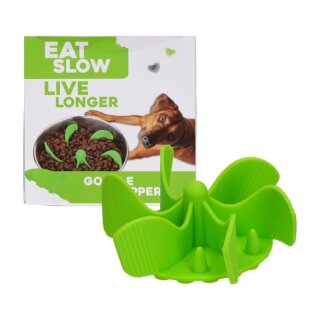 Eat Slow Live Longer - Gobble Stopper Green M