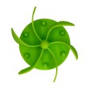 Eat Slow Live Longer - Gobble Stopper Green M