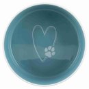 Napf Pets Home, Keramik 1,4 l/ø 20 cm creme/petrol